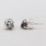Meteorite Silver Stud Earrings