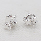 Meteorite Silver Stud Earrings