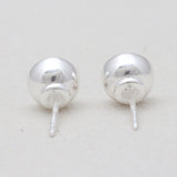 925 Sterling Silver Emerald Stud Earrings