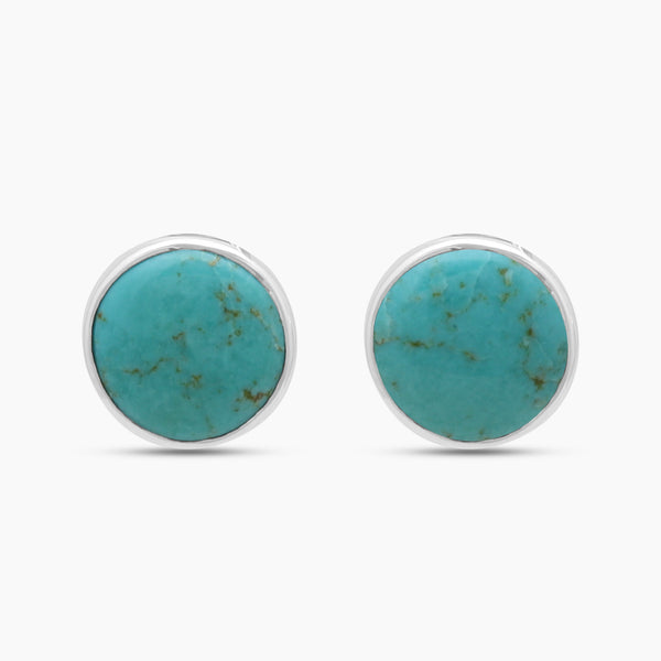 925 Sterling Silver Mexican Turquoise Earrings