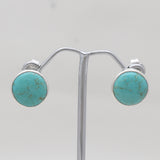 925 Sterling Silver Mexican Turquoise Earrings