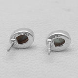 Abalone Shell Silver Stud Earrings