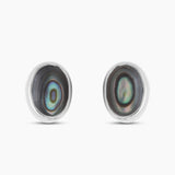 Abalone Shell Silver Stud Earrings
