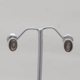 Abalone Shell Silver Stud Earrings