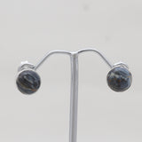 Pietersite Jasper Silver Stud Earrings