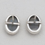 Labradorite Silver Stud Earrings