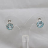 Blue Topaz Silver Earrings