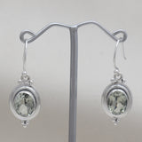 Natural Crystal Silver Earring