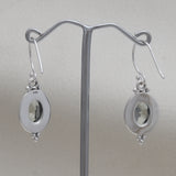 Natural Crystal Silver Earring