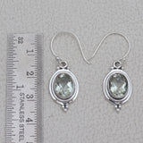 Natural Crystal Silver Earring