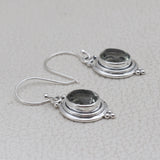 Natural Crystal Silver Earring