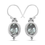 Natural Crystal Silver Earring