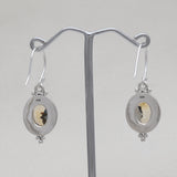 Natural Crystal Silver Earring