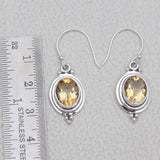 Natural Crystal Silver Earring