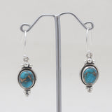 Natural Crystal Silver Earrings