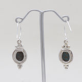 Natural Crystal Silver Earrings