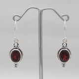 Natural Crystal Silver Earrings