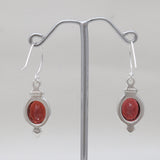 Natural Crystal Silver Earrings