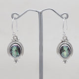 Natural Crystal Silver Earring