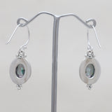 Natural Crystal Silver Earring