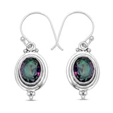 Natural Crystal Silver Earring