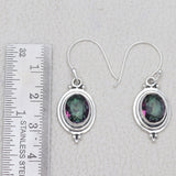 Natural Crystal Silver Earring