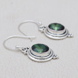 Natural Crystal Silver Earring