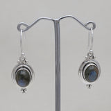 Natural Crystal Silver Earring