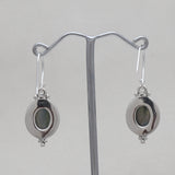 Natural Crystal Silver Earring