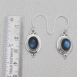 Natural Crystal Silver Earring