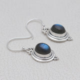 Natural Crystal Silver Earring