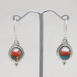 Natural Crystal Silver Earring