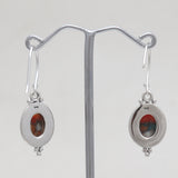 Natural Crystal Silver Earring