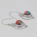 Natural Crystal Silver Earring