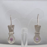 Amethyst Silver Earrings