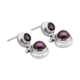 Natural Pearl Silver Earrings