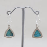 925 Sterling Silver Boulder Turquoise Earrings
