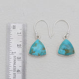 925 Sterling Silver Boulder Turquoise Earrings
