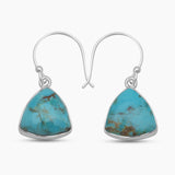 925 Sterling Silver Boulder Turquoise Earrings