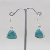 925 Sterling Silver Boulder Turquoise Earrings