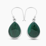 925 Sterling Silver Malachite Earrings