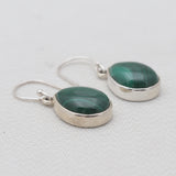 925 Sterling Silver Malachite Earrings
