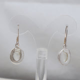 Rainbow Moonstone Silver Earrings