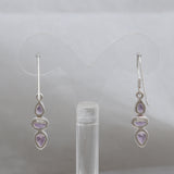 Amethyst Silver Earrings