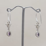 925 Starling Silver Garnet Earring