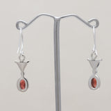 925 Starling Silver Garnet Earring