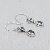 925 Starling Silver Garnet Earring