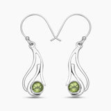 925 Sterling Silver Ruby Earrings