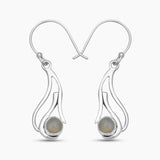 925 Sterling Silver Ruby Earrings