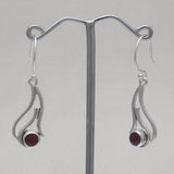 925 Starling Silver Ruby Earring